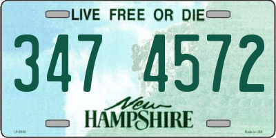 NH license plate 3474572