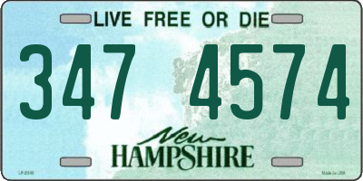 NH license plate 3474574