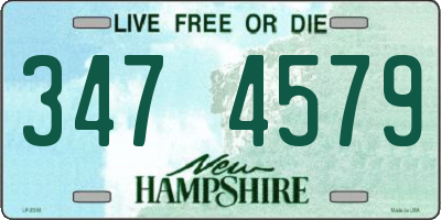 NH license plate 3474579