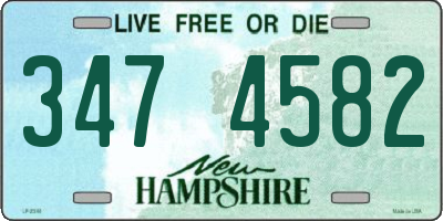 NH license plate 3474582