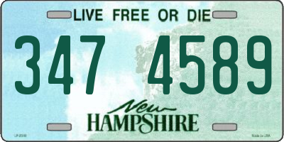 NH license plate 3474589