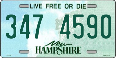 NH license plate 3474590