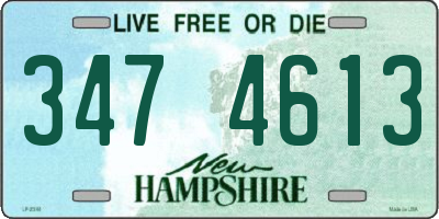 NH license plate 3474613