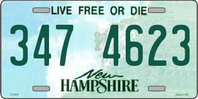 NH license plate 3474623