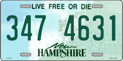 NH license plate 3474631