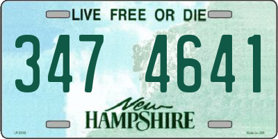 NH license plate 3474641