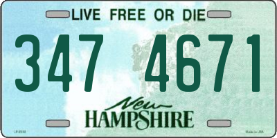 NH license plate 3474671