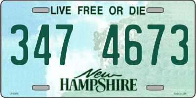 NH license plate 3474673