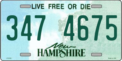 NH license plate 3474675