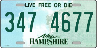 NH license plate 3474677