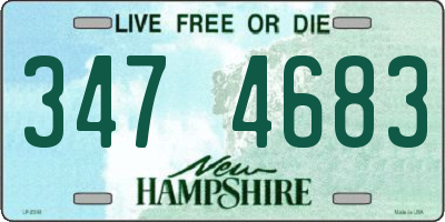 NH license plate 3474683