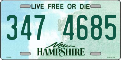 NH license plate 3474685