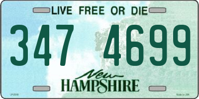 NH license plate 3474699