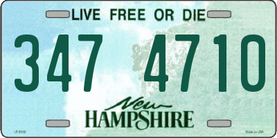NH license plate 3474710