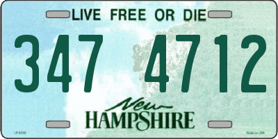 NH license plate 3474712