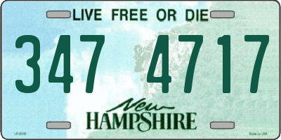 NH license plate 3474717