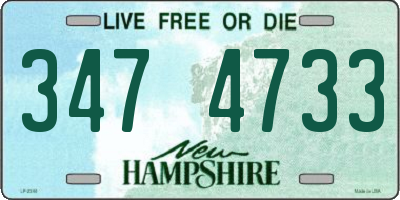 NH license plate 3474733