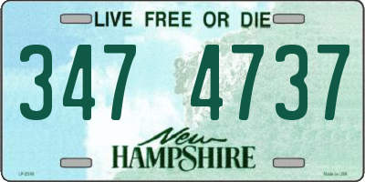 NH license plate 3474737