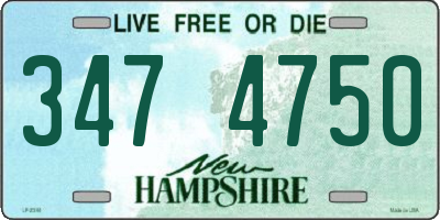 NH license plate 3474750