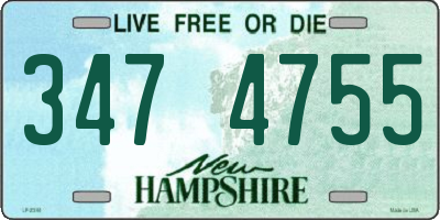 NH license plate 3474755