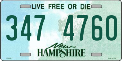 NH license plate 3474760