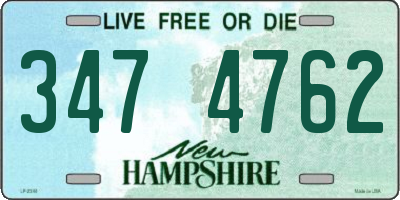 NH license plate 3474762