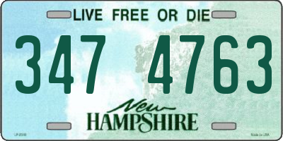 NH license plate 3474763