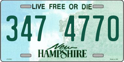 NH license plate 3474770