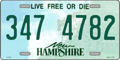 NH license plate 3474782