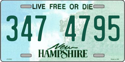 NH license plate 3474795