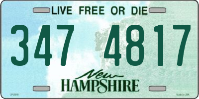 NH license plate 3474817