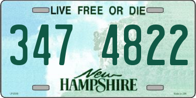 NH license plate 3474822
