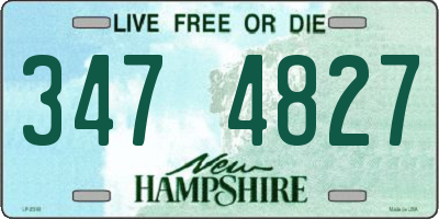 NH license plate 3474827