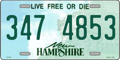 NH license plate 3474853
