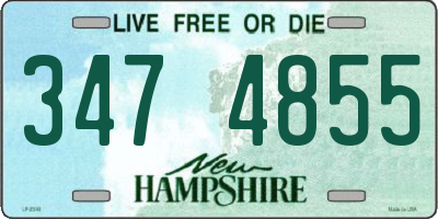 NH license plate 3474855