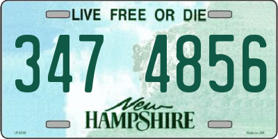 NH license plate 3474856