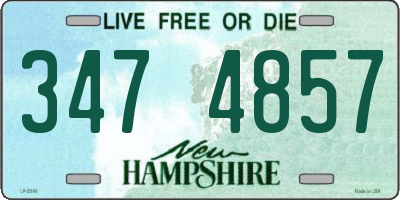 NH license plate 3474857