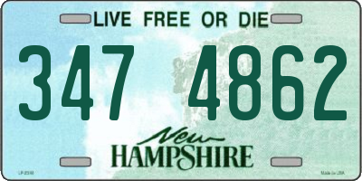 NH license plate 3474862