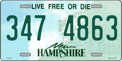 NH license plate 3474863