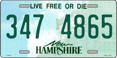 NH license plate 3474865