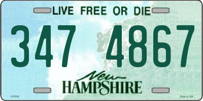NH license plate 3474867