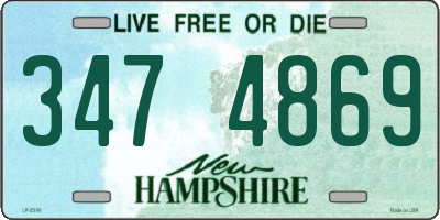 NH license plate 3474869