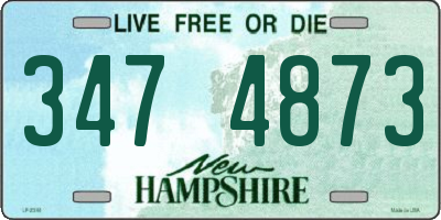 NH license plate 3474873