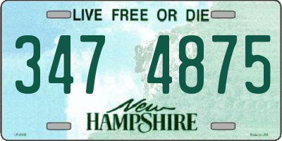 NH license plate 3474875