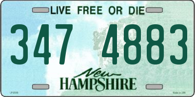 NH license plate 3474883