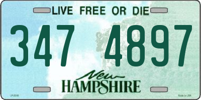 NH license plate 3474897