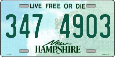 NH license plate 3474903