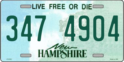 NH license plate 3474904