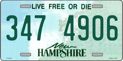 NH license plate 3474906