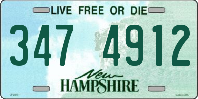 NH license plate 3474912